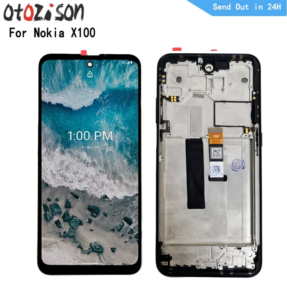 

6.67" IPS Display For Nokia X100 LCD Screen Touch Panel Digitizer WIth Frame Assembly For Nokia X100