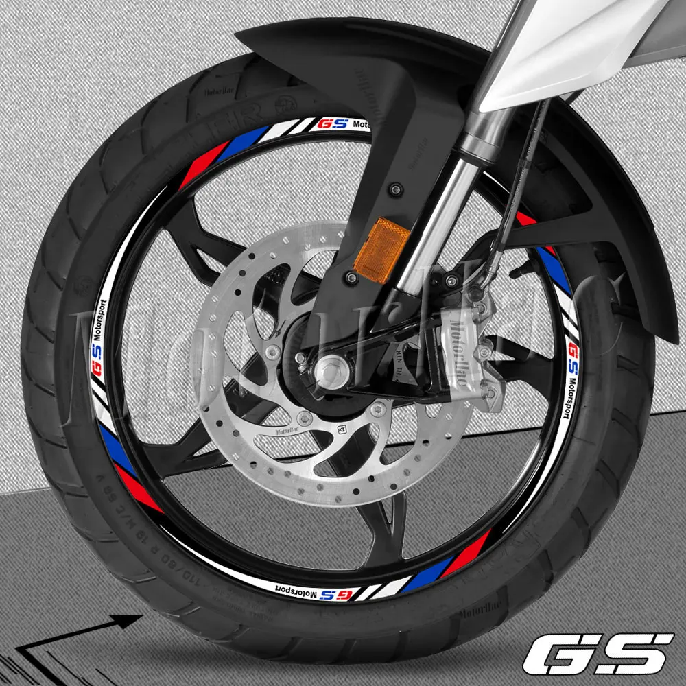 R1250 GS r 1200 gs G310 GS F650GS F750GS Reflective Motorcycle Wheel Rim Sticker Decal Hub Stripe Tape Accessories