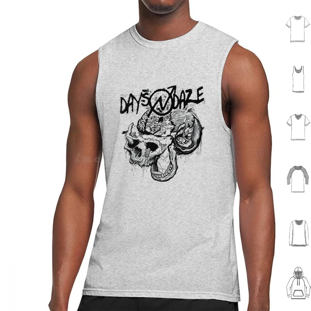 Days N Daze-Blueprint Tank Tops Print Cotton Garage Alternative Days N Daze Emo Post Punk Indie Indie Prog