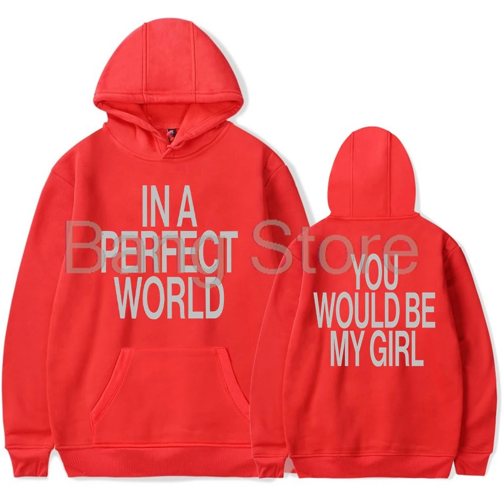 The Kid LAROI Perfect World Hoodie Sweatshirt Damen Herren Langarm Mode Pullover Unisex Kleidung
