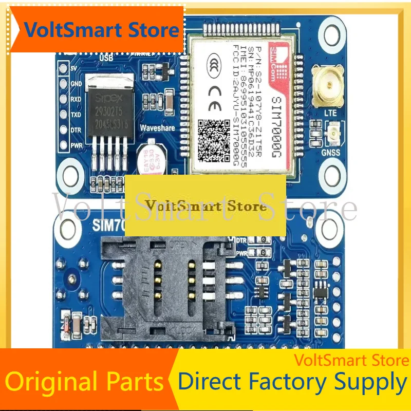 VoltSSIM7000G SIM7070G NB-IoT HAT, 2G/GNSS Communication Module For Raspberry Pi With Worldwide Compatibility