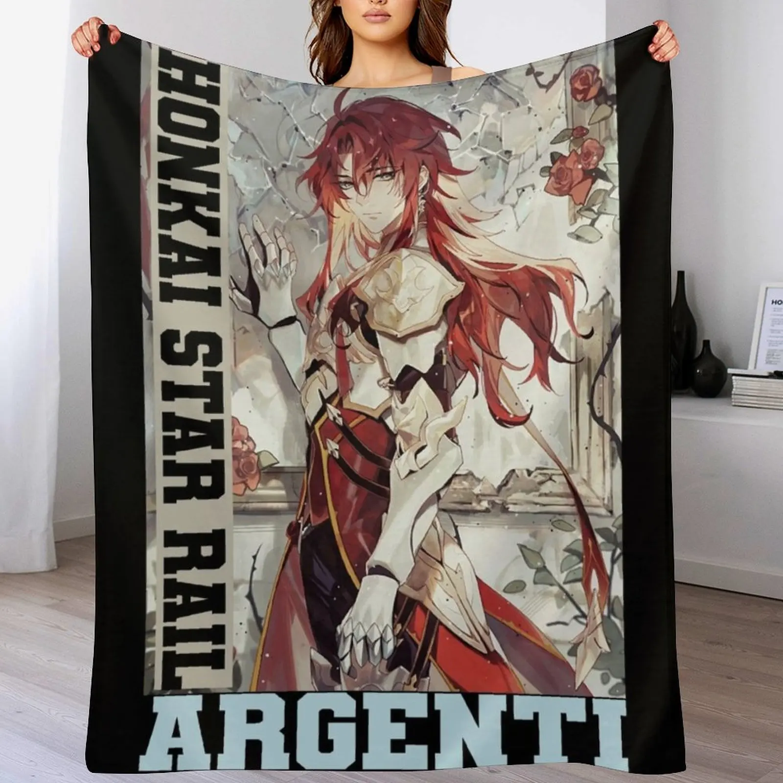 

Argenti - Honkai Star Rail Throw Blanket Decorative Beds Extra Large Throw halloween Decorative Sofa Blankets