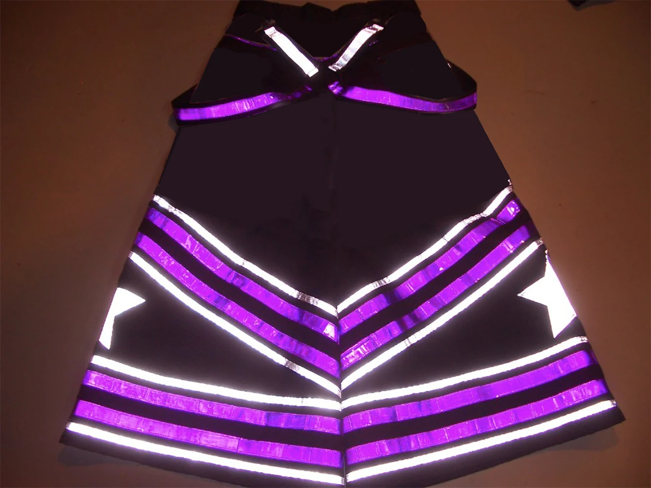 PHATTPANT Phat Celana Shuffle Tari Lebih Keras Gaya Melbourne Shuffle Goyang Gaya Keras Gelombang Panas Rave Gelombang Rave Gear Garis C121