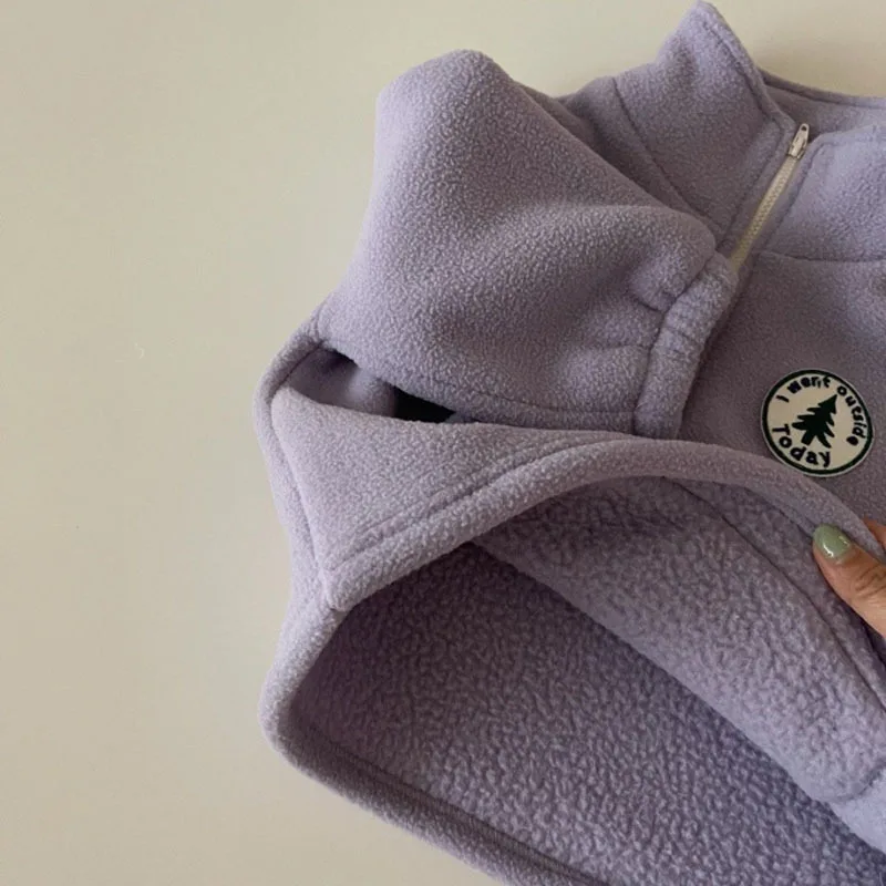 Winter Children's Clothing Sets Baby Boys Girls Plus Fleece Sweatshirt And Pants 2Pcs Suit Toddler Kids Casual Thick Warm Outfit image 6