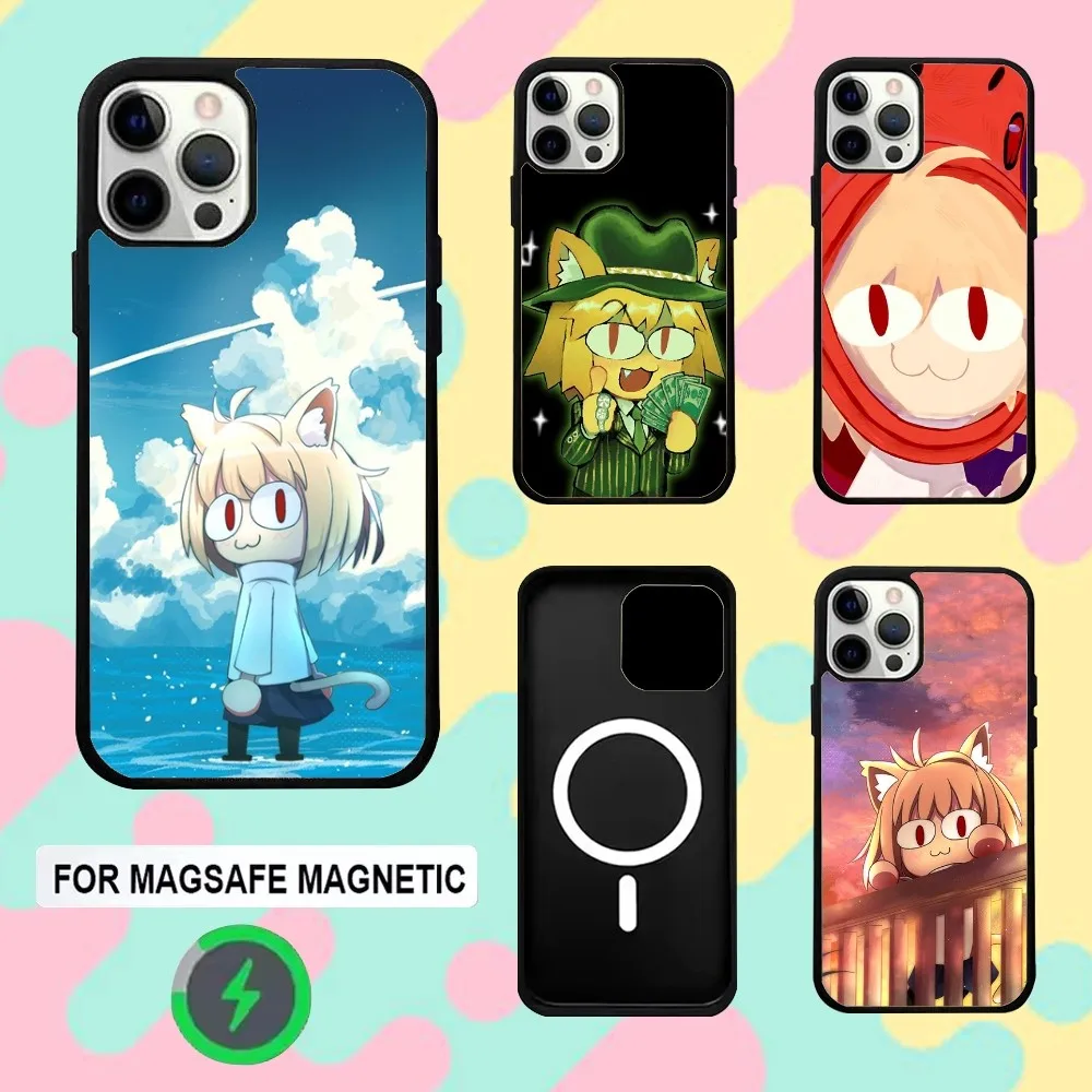 

Cute Neco-Arc Phone Case For iPhone 16e,16,15,14,13,12,11,Plus,Pro,Max,Mini Magsafe Magnetic Wireless Charging