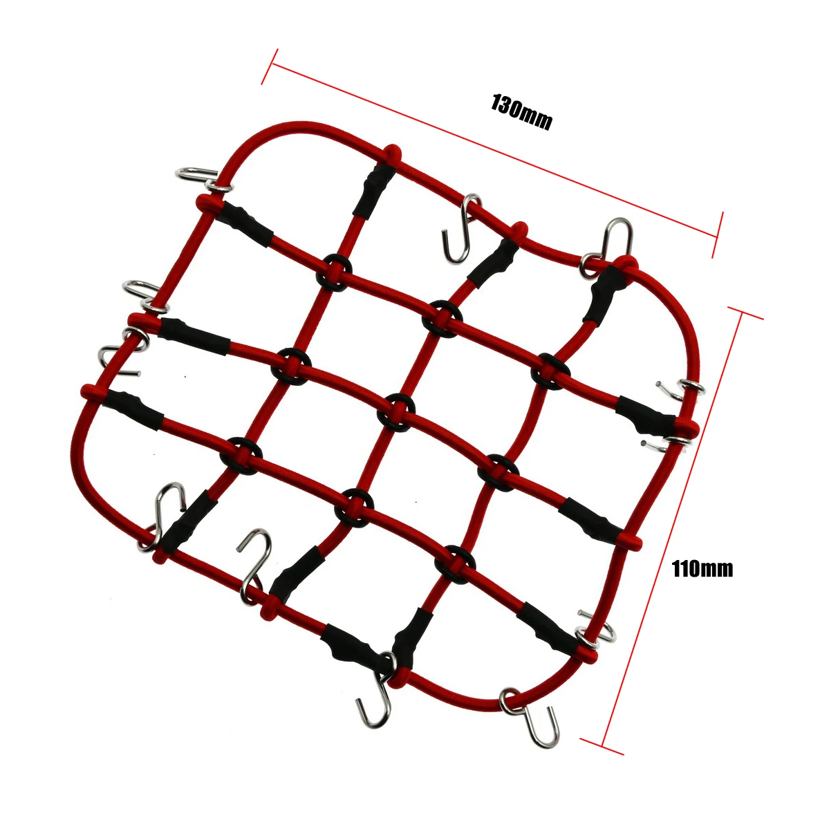 Red de equipaje elástica para RC Rock Crawler AXIAL SCX10 D90, 130x110mm, accesorios para coche, novedad