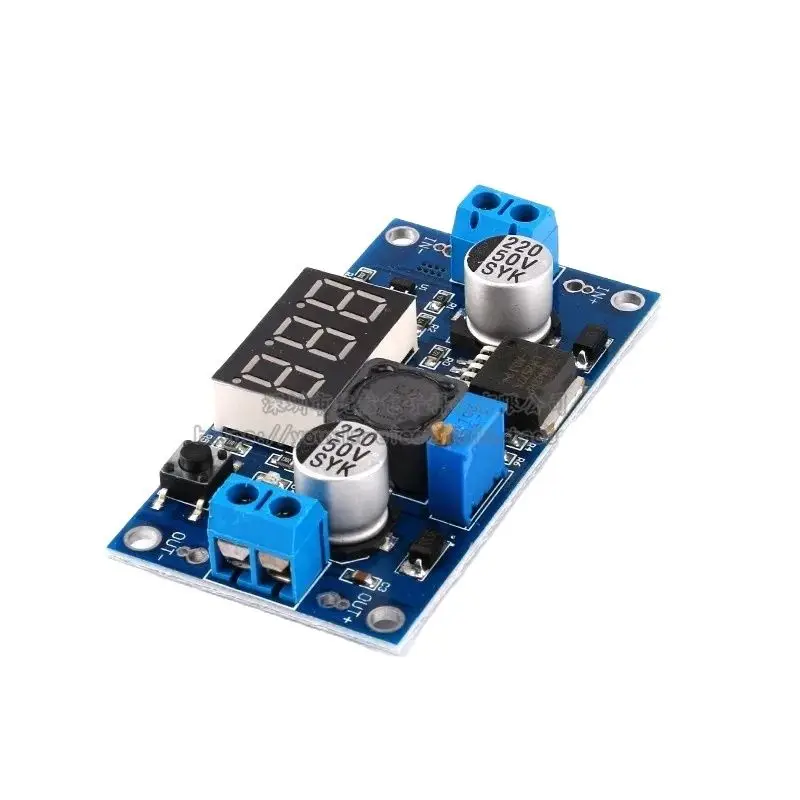 DC-DC boost module voltage digital display LM2577 boost circuit board 3A output