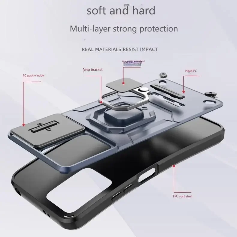 ل VIVO IQOO Neo 10 الصين Z10 5G حافظة مسنده الوفير الهاتف قذيفة الثقيلة درع الصلب ل IQOO 13 Neo10 Z 10 غطاء