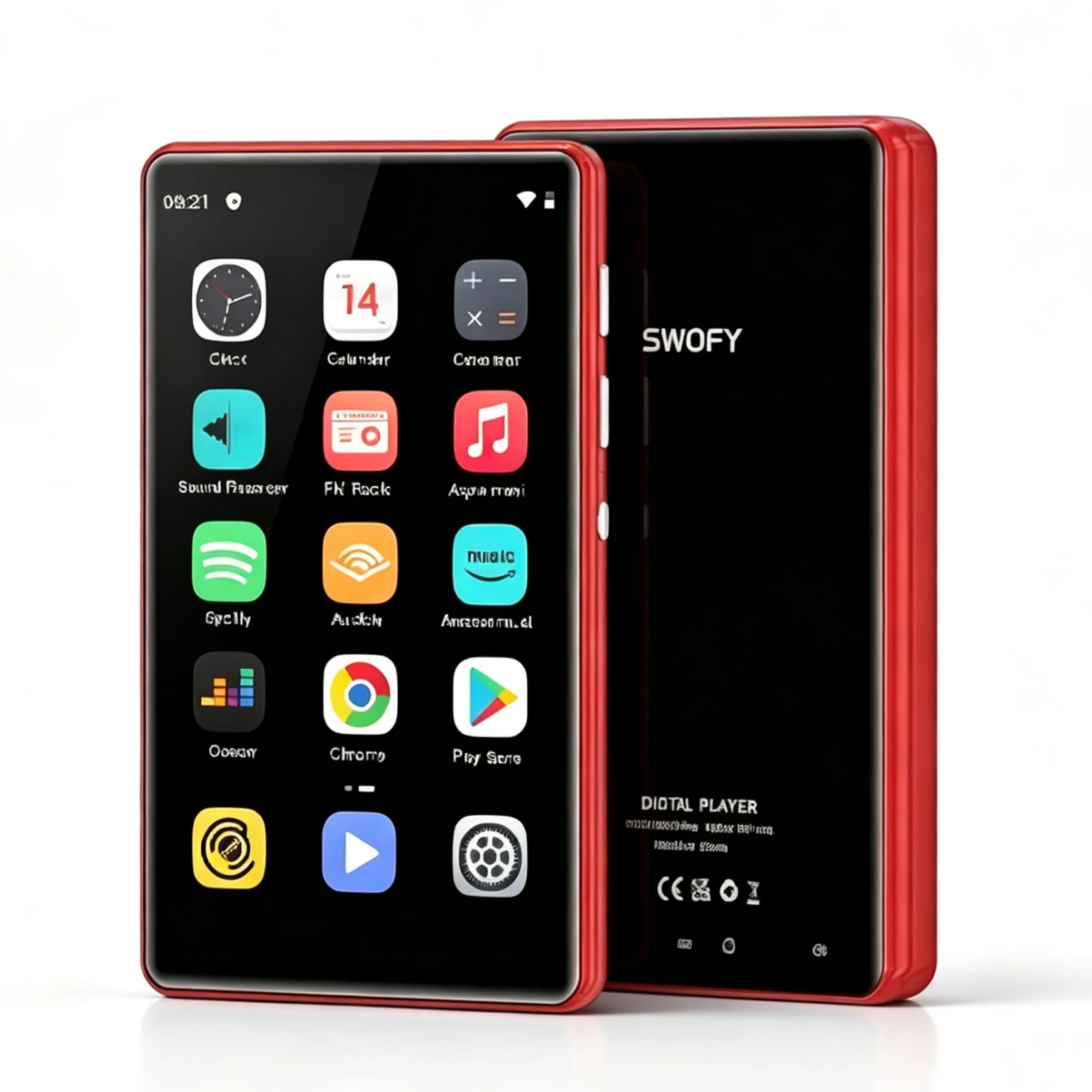 SWOFY M503Pro 16GB MP3 MP4 Player 4 Inch Touch Screen WiFi Bluetooth 4.1 Streaming HiFi Lossless Music Player 512GB Expandable
