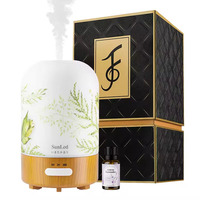 Essential Oil Diffuser 550ml Essential Oil Diffuser with Remote Control & LED Lamp  USB-Powered Aroma Humidifier for Home Office