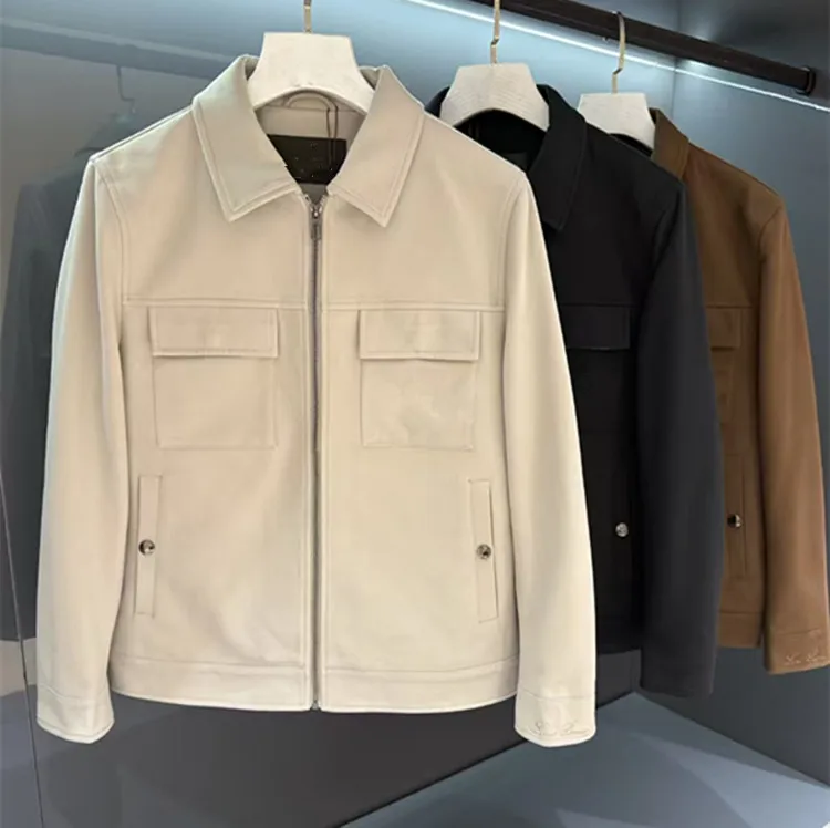 

Customized Europe and America New men's clothing for winter 2025 Long-sleeved lapel zipper Fashionable jacket