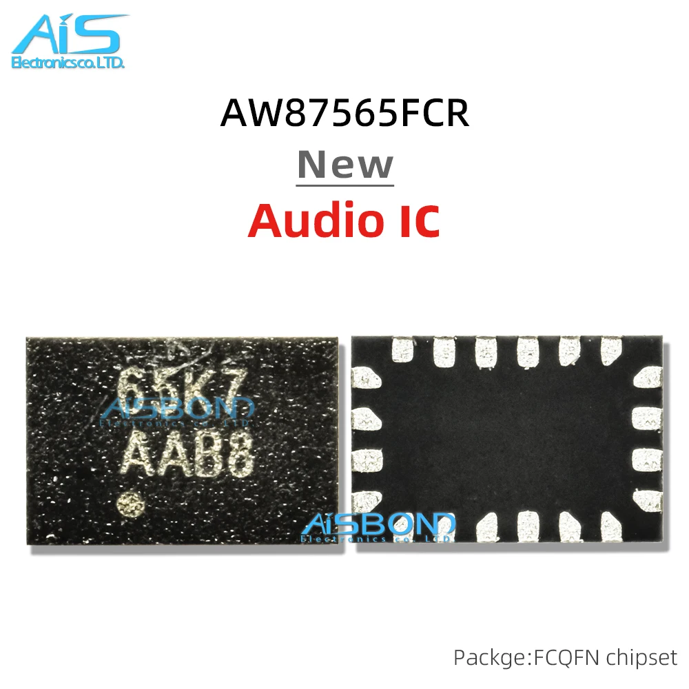 2Pcs/Lot New AW87565FCR Marking 65K7 Audio Amplifier IC For Smate Mobile Phone Chip