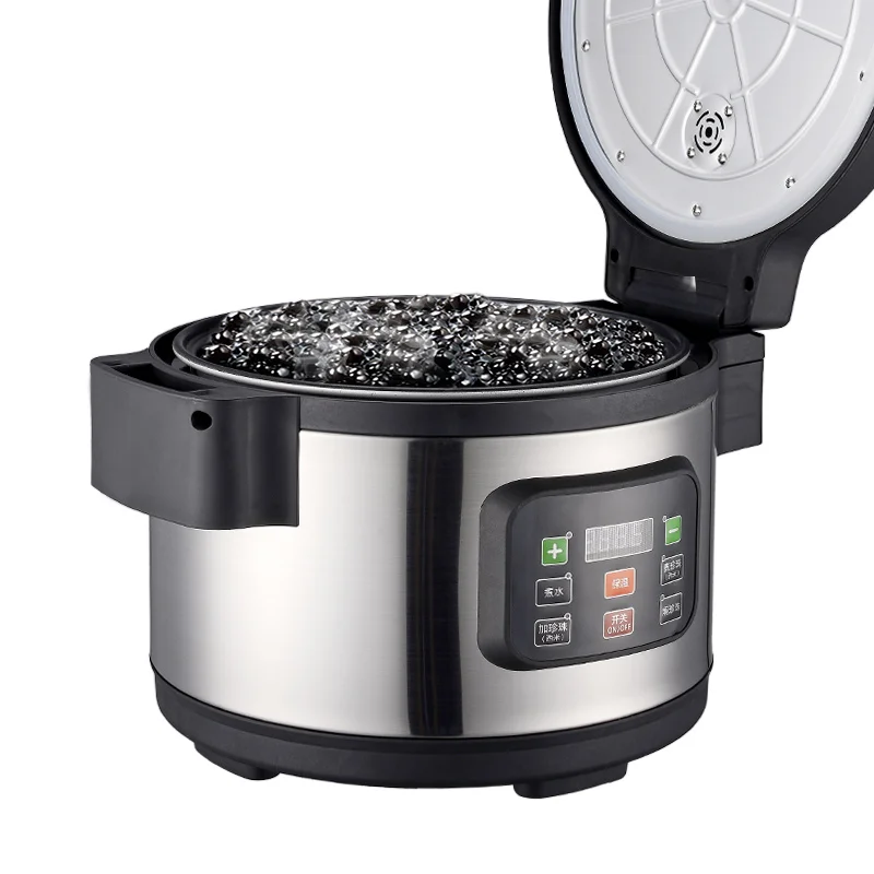 Commercial Tapioca Pearls Bubble Tea Equipment Machine 12L Black High End Intelligent Cooking Machine Pearl Cooker