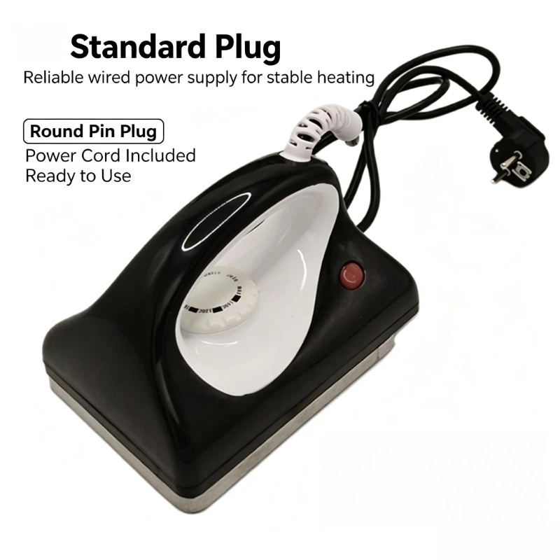 Adjustable Temperature Electric Ski Wax Iron Portable Wax Melting Tool for Snowboard Ski Base Maintenance Polishing Care