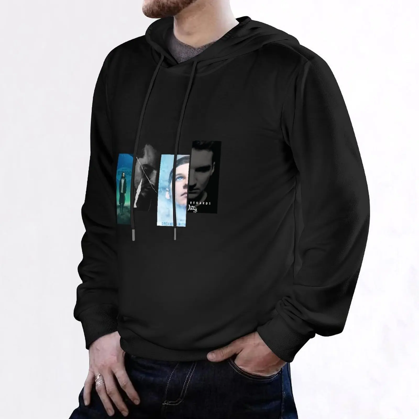 بلوزة بغطاء للرأس من Witt Lowry ملابس رجالية سترة خريفية للرجال على الطراز الكوري ملابس رجالية بقلنسوة