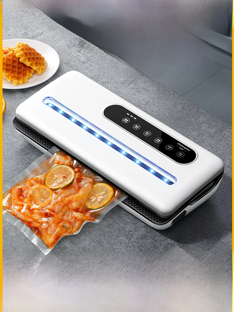 

Automatic Vacuum Sealer Machine Small Home Use Food Preservation Dry And Wet Dual Purpose Plastic Sealing Machine Kitchen Tool
