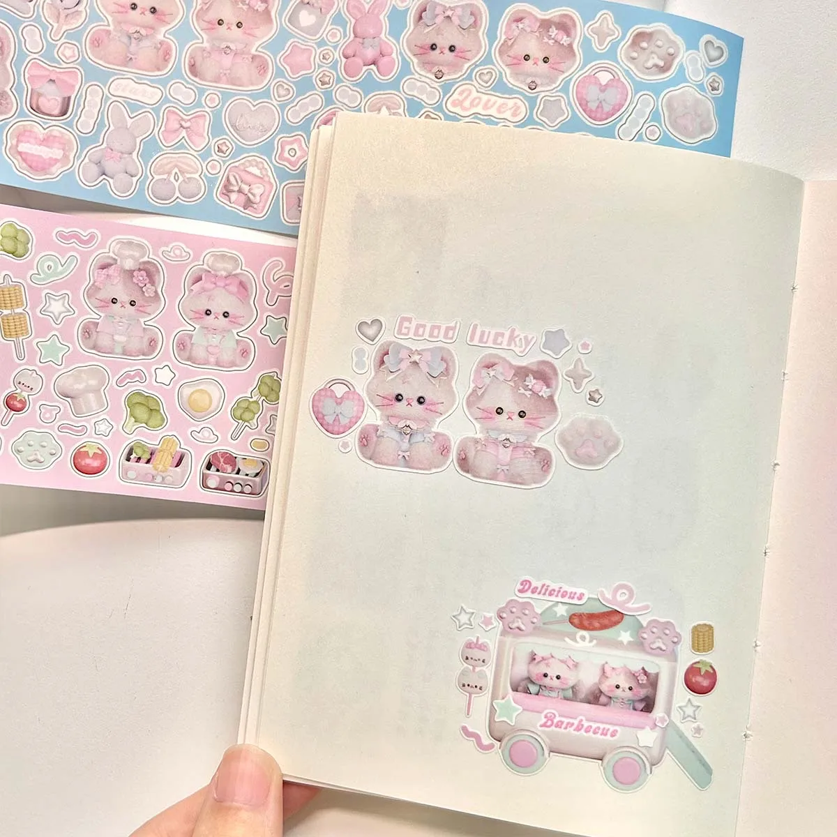 WAKAWAKA Kawaii Kitty Washi Tape Cute Deco Scrapbooking Sticker Tapes Diy Arts Crafts Album Adhesive Decorative Tapes