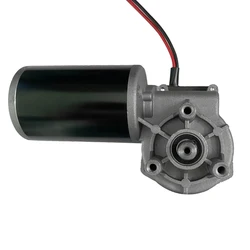 High Quality 24V 36V Forward And Reverse 60kg.cm Left Angle 60W 80W Worm Gear Brushed Electrical DC Motor