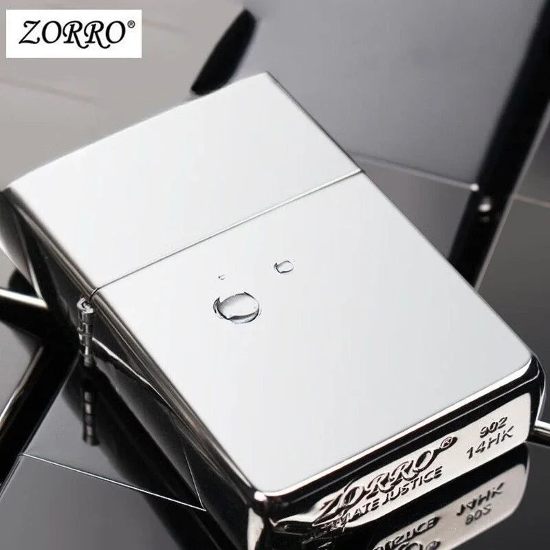 

Классическая топливная зажигалка Zorro, однотонная гладкая высококачественная зажигалка, аксессуары для курения, мужской подарок