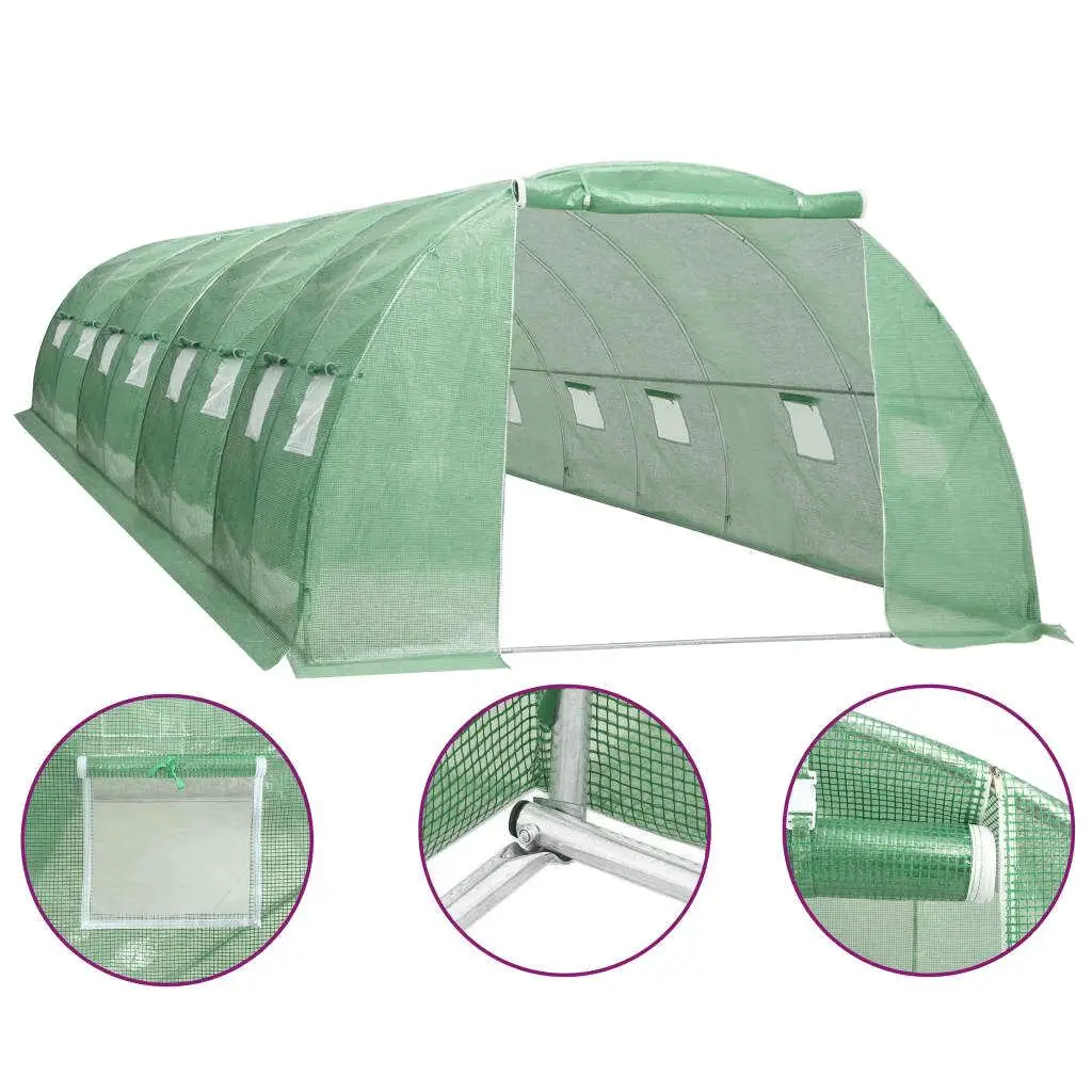 Large 344.4 ft² Greenhouse - 26.2'x13.1'x6.6' Durable Outdoor Garden Shelter