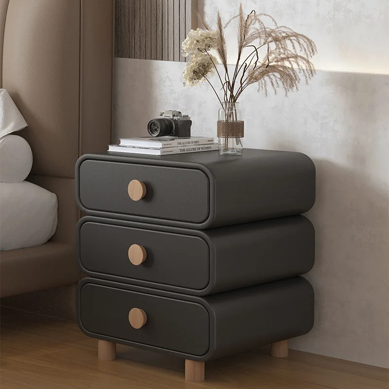 

Senior Modern Nightstand Simple Commercial Storage Elegant Night Table Glamour Classic Mesitas De Noche Bedroom Furniture