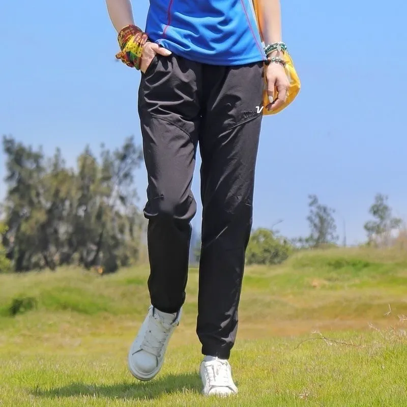 

2025 Women golf wear trousers Summer ultra-thin Ice silk elastic quick-dry pant Absorb sweat breathable ladies golf pant 골프웨어 여성