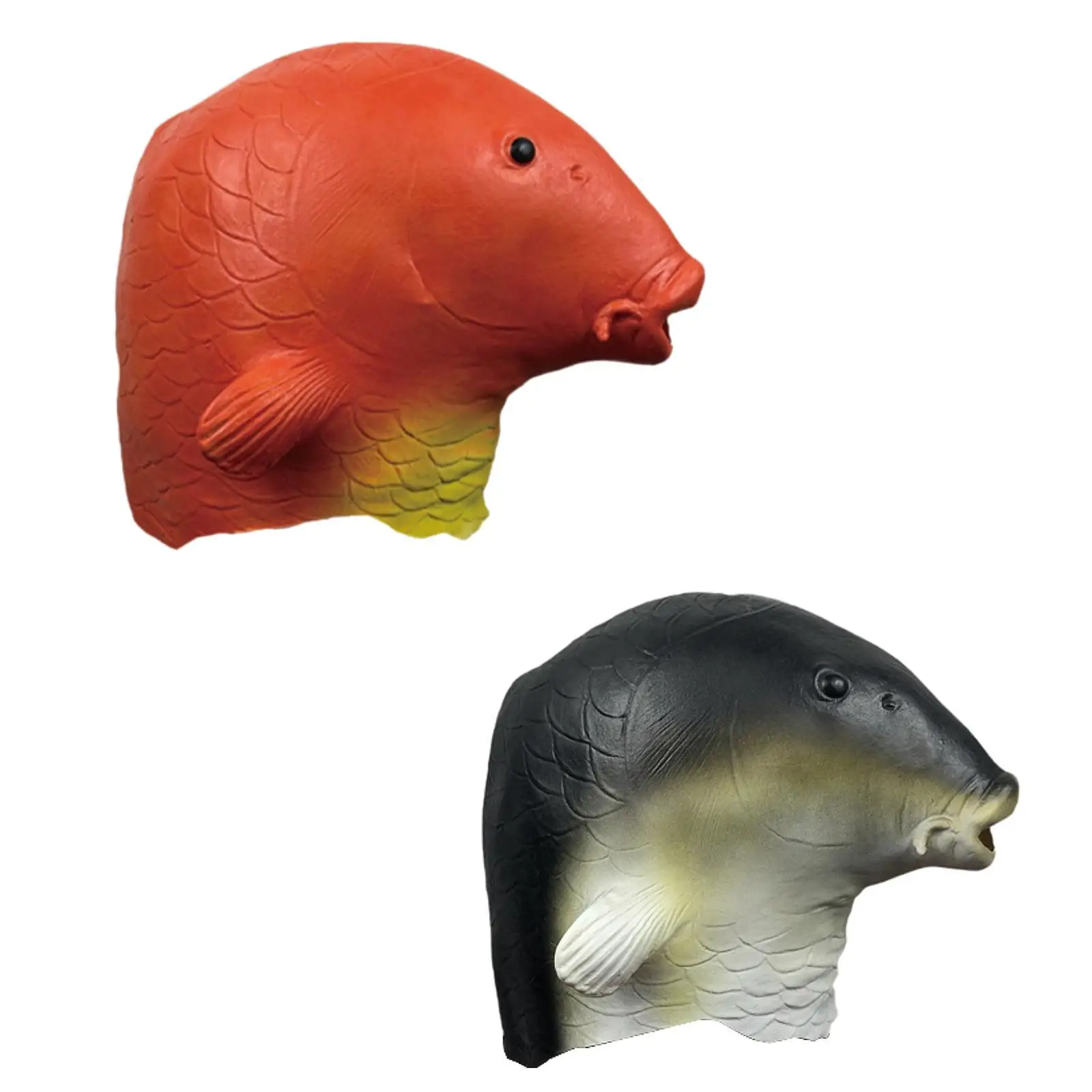 

Маска с головой рыбы животного, латексные аксессуары, нарядное платье, костюм для косплея, костюм для фестиваля, маскарада, Хэллоуина, вечерние сувениры для взрослых