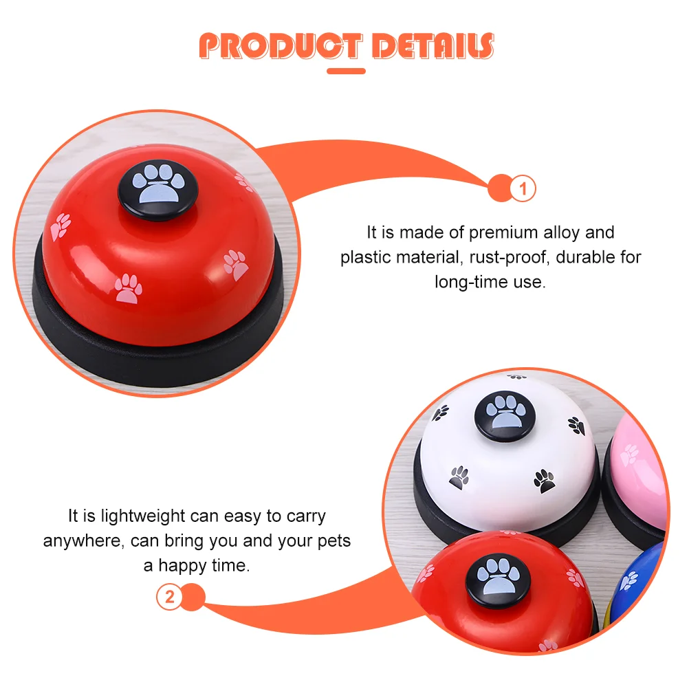 2 Pcs Pet Bell Dog Door Doors Puppy Potty Button for Dogs Communication Device Classroom Training Bells Puppies