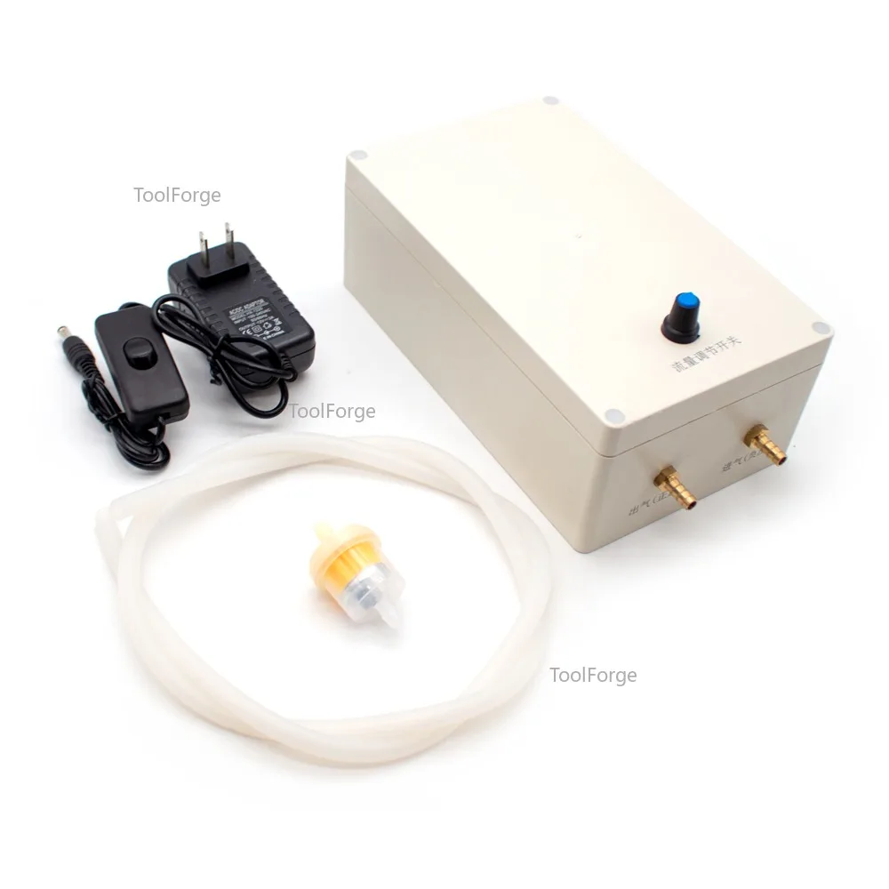 Laboratory Micro Gas Sampling Pump Vacuum Suction Pump Electric Inflatable Filtration Gas Flow 18L/MIN Adjustable