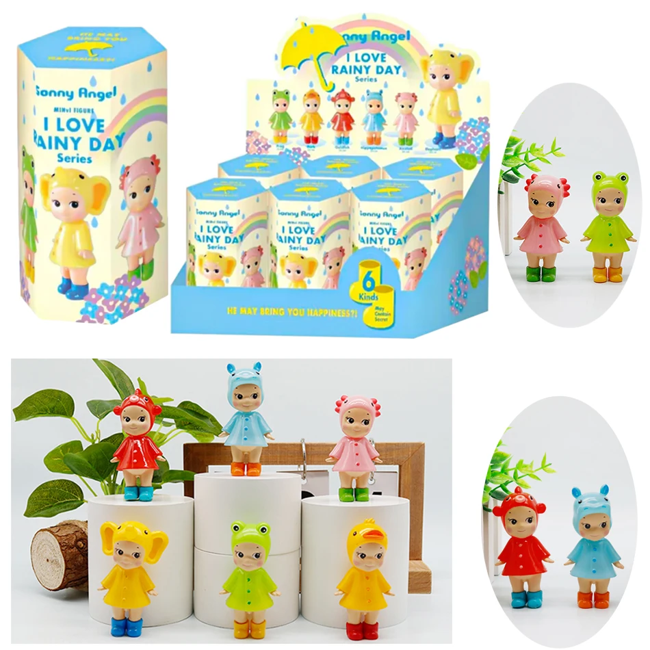 

Hot Sunny Angel I Love Rainy Day Series Series Blind box Mini Figures Action Model Collectible Decor Girl Toy Birthday Gift