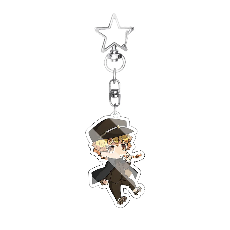 Q Version Demon Slayer Cartoon Acrylic Keychain, Anime Character Pendant