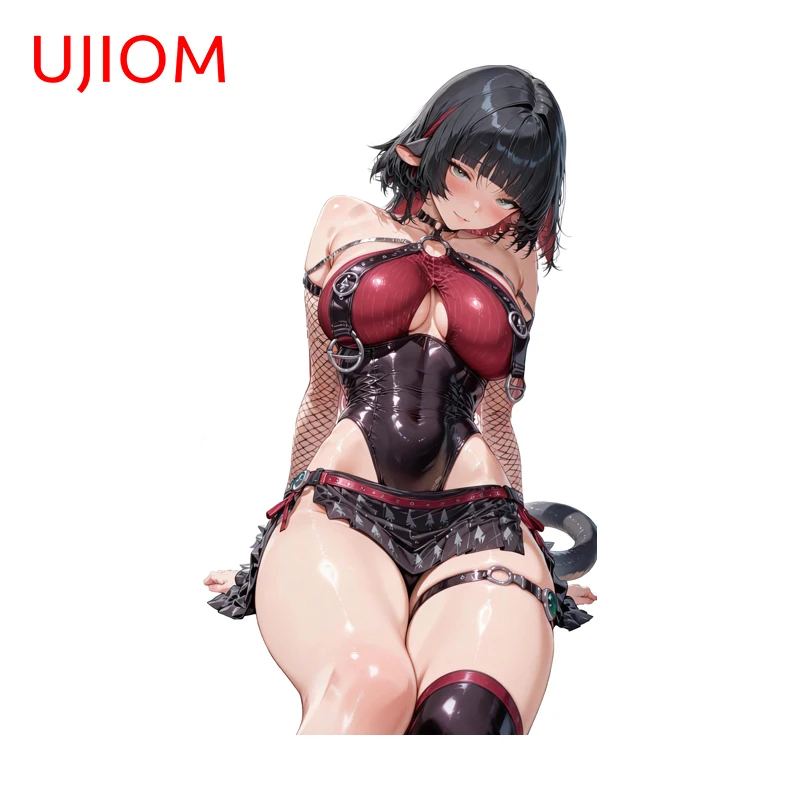 UJIOM Zenless Zone Zero Jane Doe Goth Wall Sticker Creative Personal Fridge Toilet Paper Holder Decal Vinly Bathroom Accessories