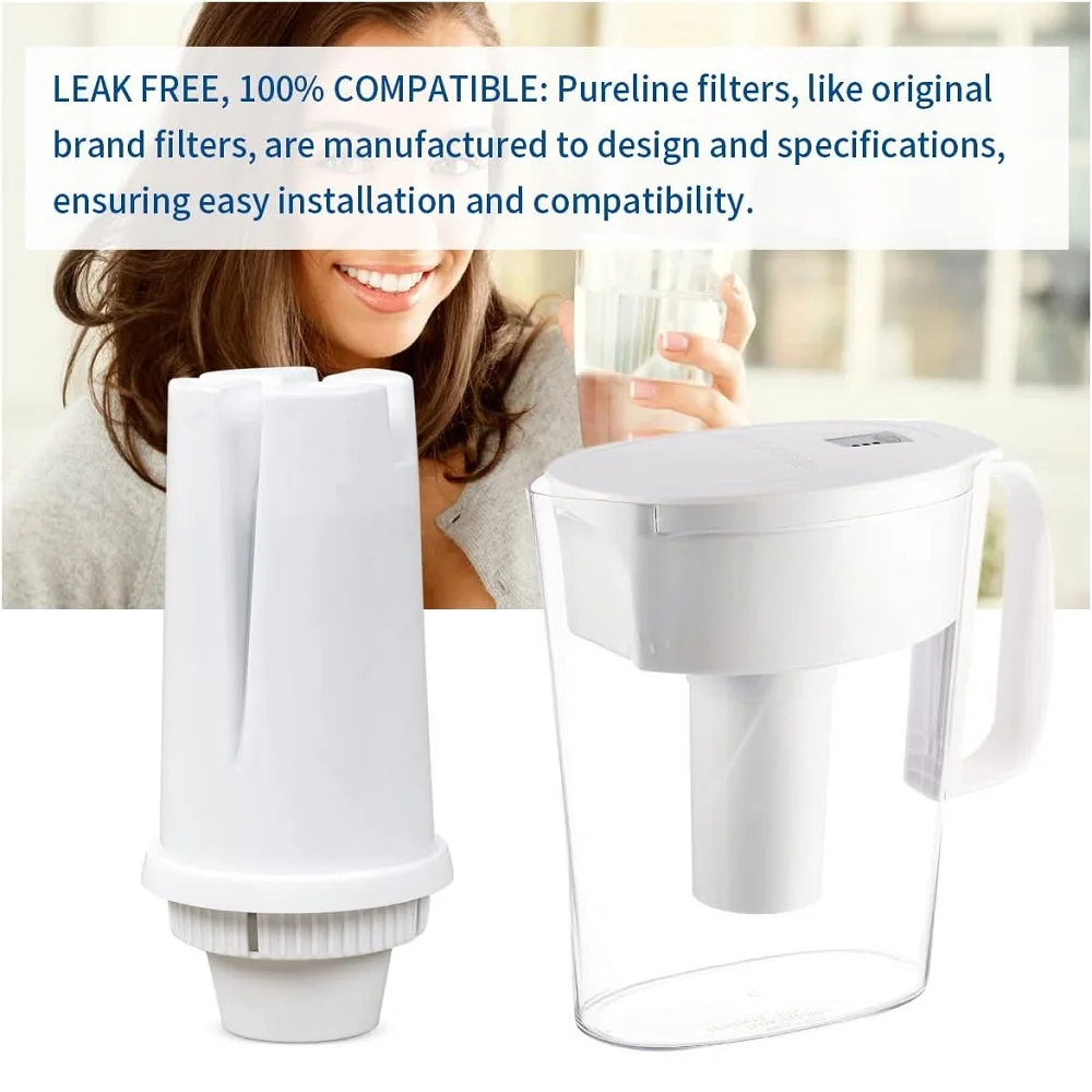 6 Pack Water Pitcher Filters Compatible with Brita Pitcher Filter Standards Grand,Wave Classic 35557,OB03,107007