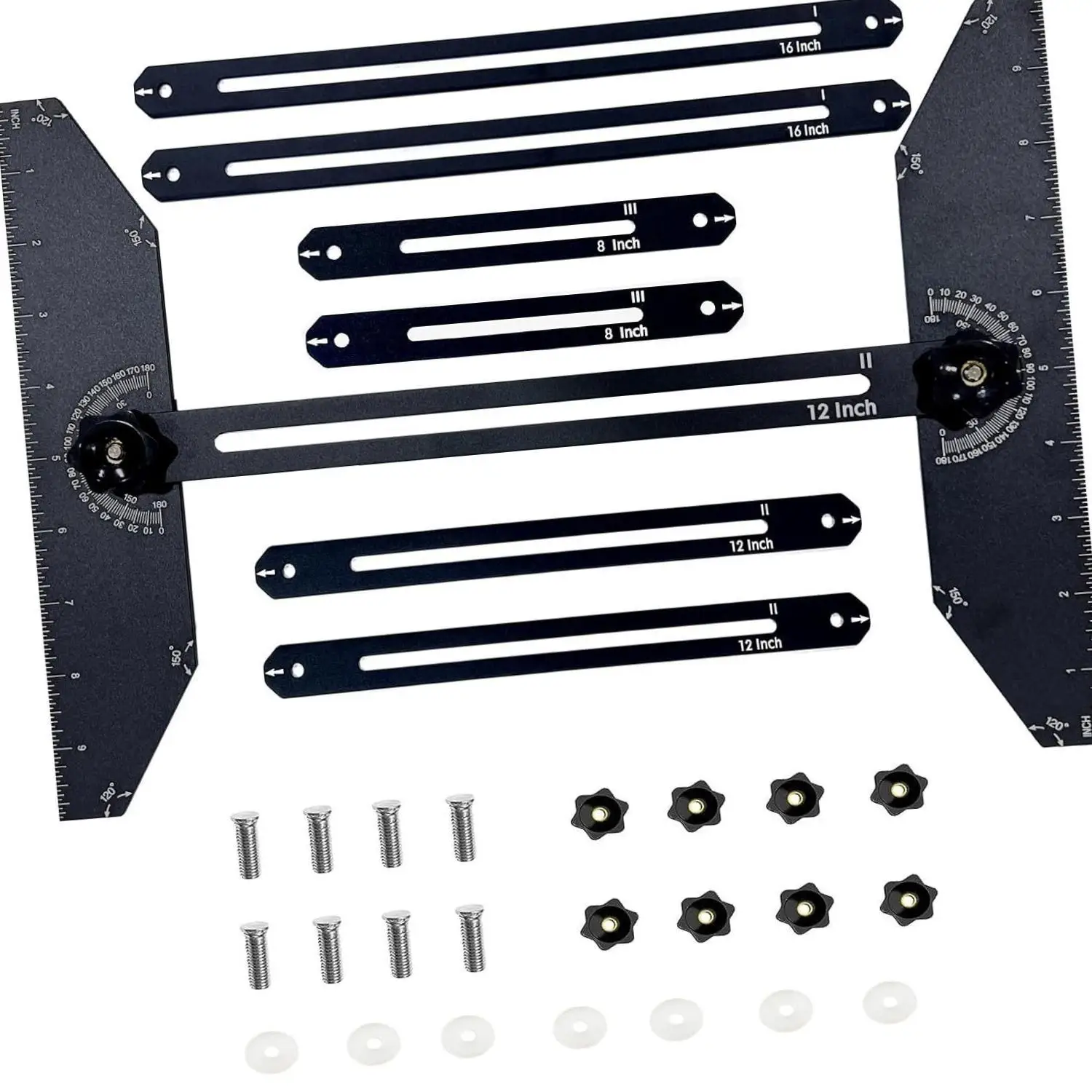 

Stair Tread Template Tool Stair Jig 11.4-60.7in Length Adjustable Measuring