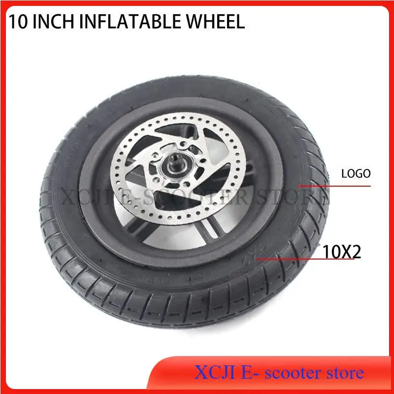 10 Inch Inflatable Wheel Alloy Hub Disc Brake Rotor Pad Accessories for Electric Scooter Skateboard