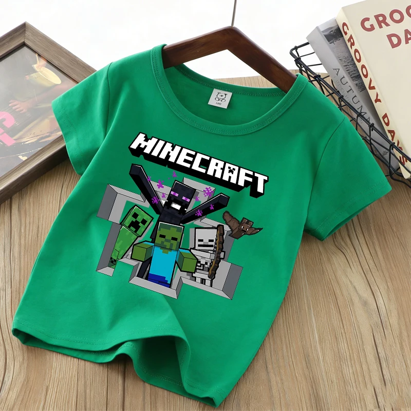 Camisetas Minecrafted para niñ - Party Games Minecraft reseña y precio