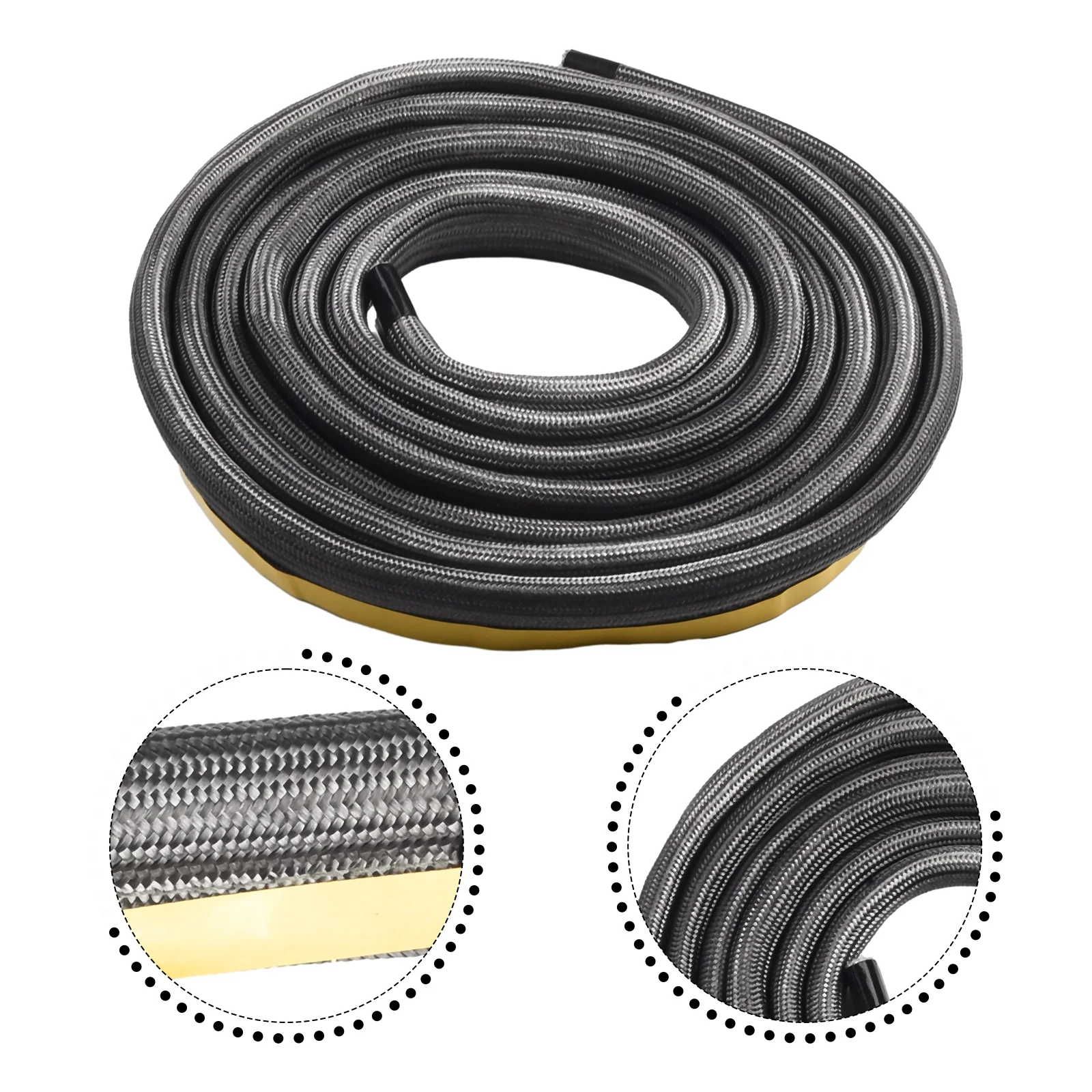 1pcs 10mm Fireplace Sealing Rope Wood Burning Stove Door Self-Adhesive Fiberglass Sealing Cord 2/3meter Insulation Gasket Tape
