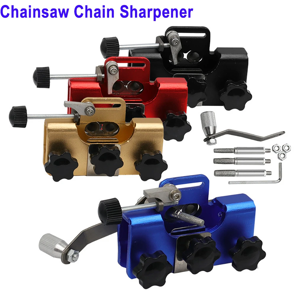 

Portable Chainsaw Sharpening Woodworking Chainsaw Sharpener Electric Saws Repair Tools Hand-operated Chainsaw Sharpener Kit