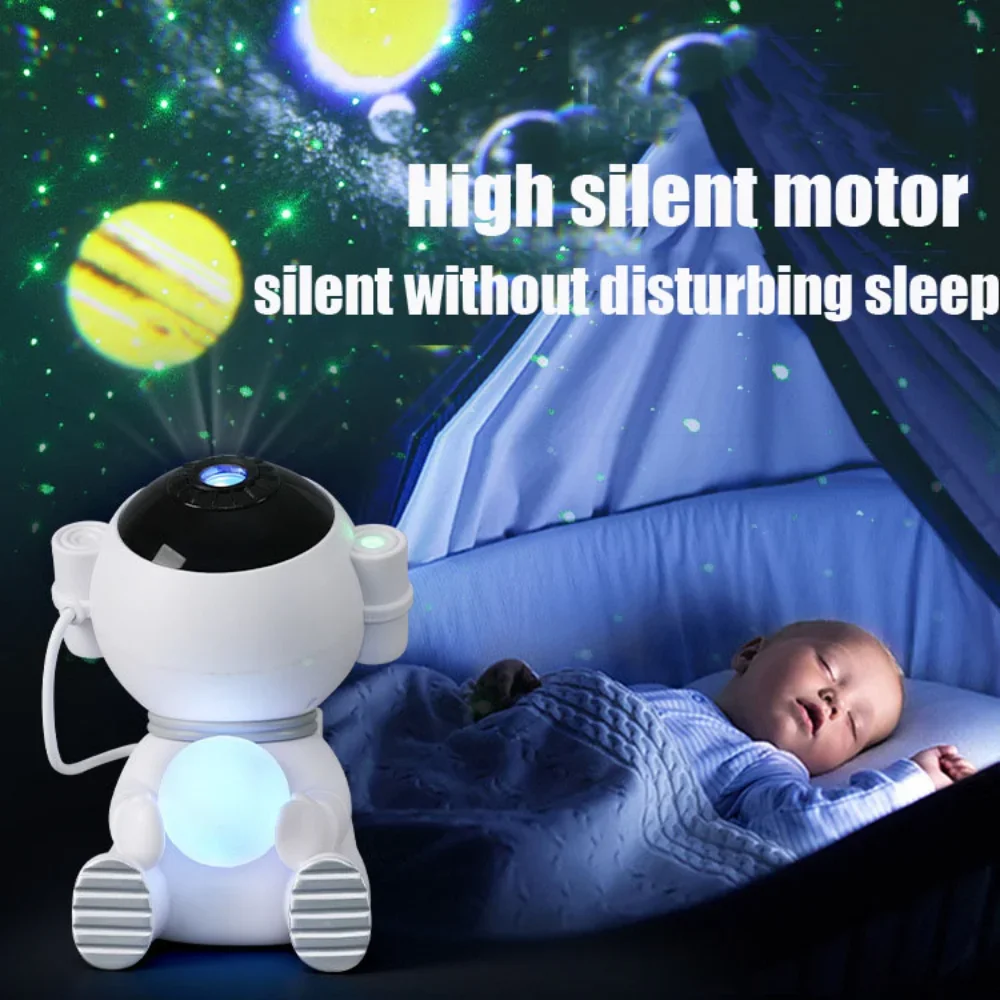 Xiaomi Astronaut Night Light Galaxy Star Projector Moon World Projector USB Colorful Lamp For Children Bedroom Holiday Gift