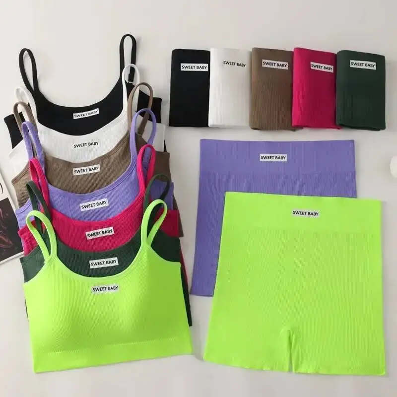 Women Seamless Yoga Sets Summer Fiess Workout Suits Sport Bra High Waist Leggings Sexy Outfits 2024 Female Casual Sportswear