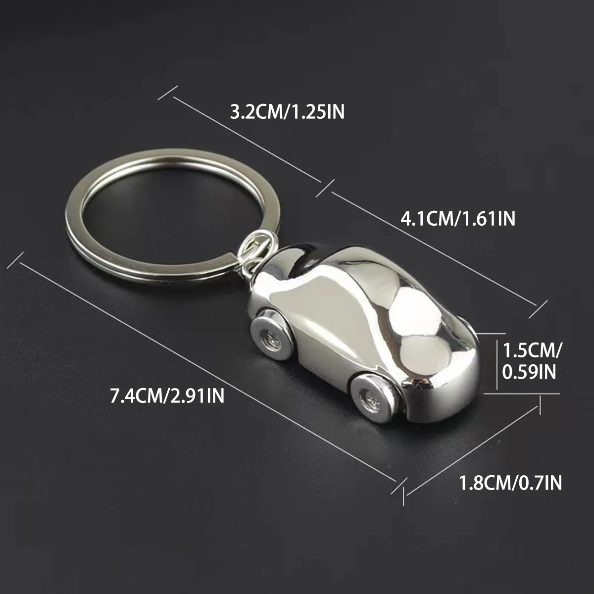 Cool Luxury Metal Keychain Car  Model Key Chain Key Ring Racing Car Keyring For Man Women Creative Gift