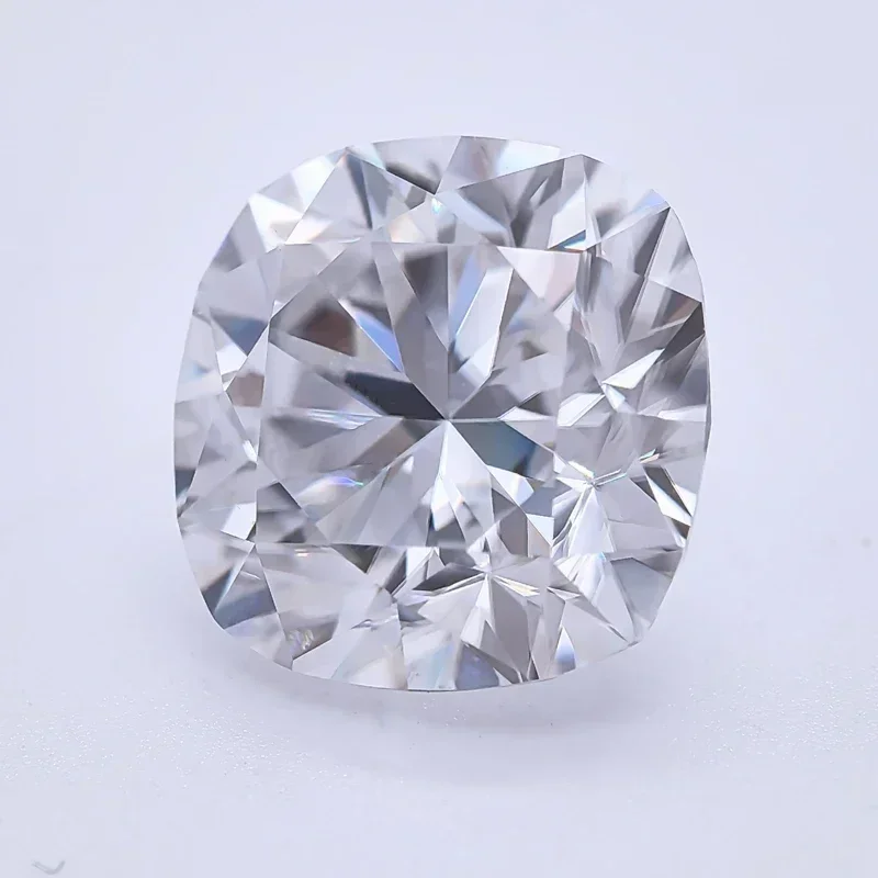 Moissanite forma de almofada quadrada mais alta qualidade super branco d cor vvs1 encantos superiores materiais de fabricação de jóias com certificado