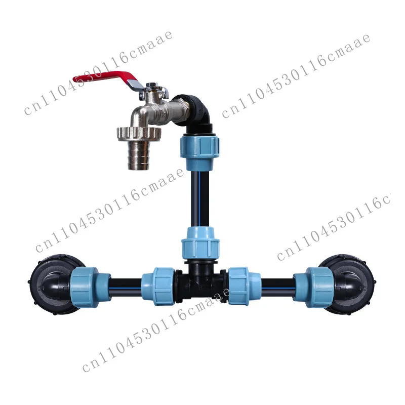 Suitable for IBC ton barrel joint ton barrel series accessories garden pipe direct elbow ton barrel tee