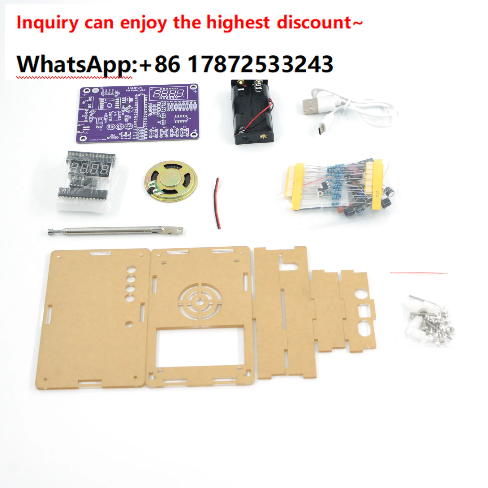 FM radio module microcontroller DIY electronic welding kit