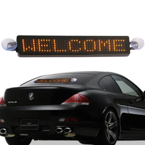 7*41 Pixels LED Moving Message Sign Remoter Control LED Car Taxi  Window Advertising LED Display Panel