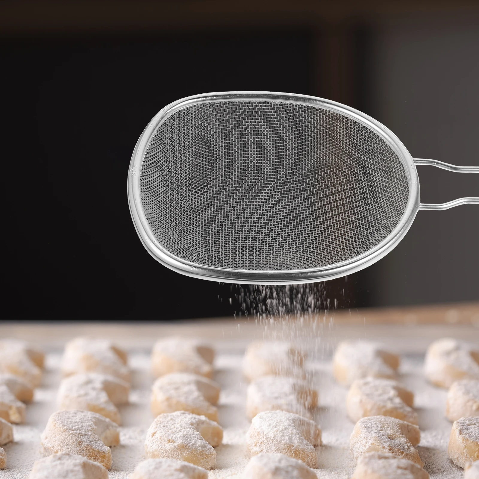 

Skip The Spoon Food Strainer Fine Metal Scoop Pasta Kitchen Gadgets Stainless Steel
