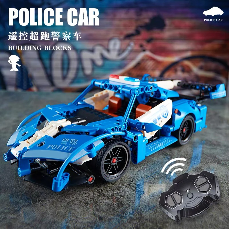 Technical SWAT Sport Car Bricks City Fire Truck Ambulance Remote Control Car Vehicle Building Blocks Sets Toy For Children Gift