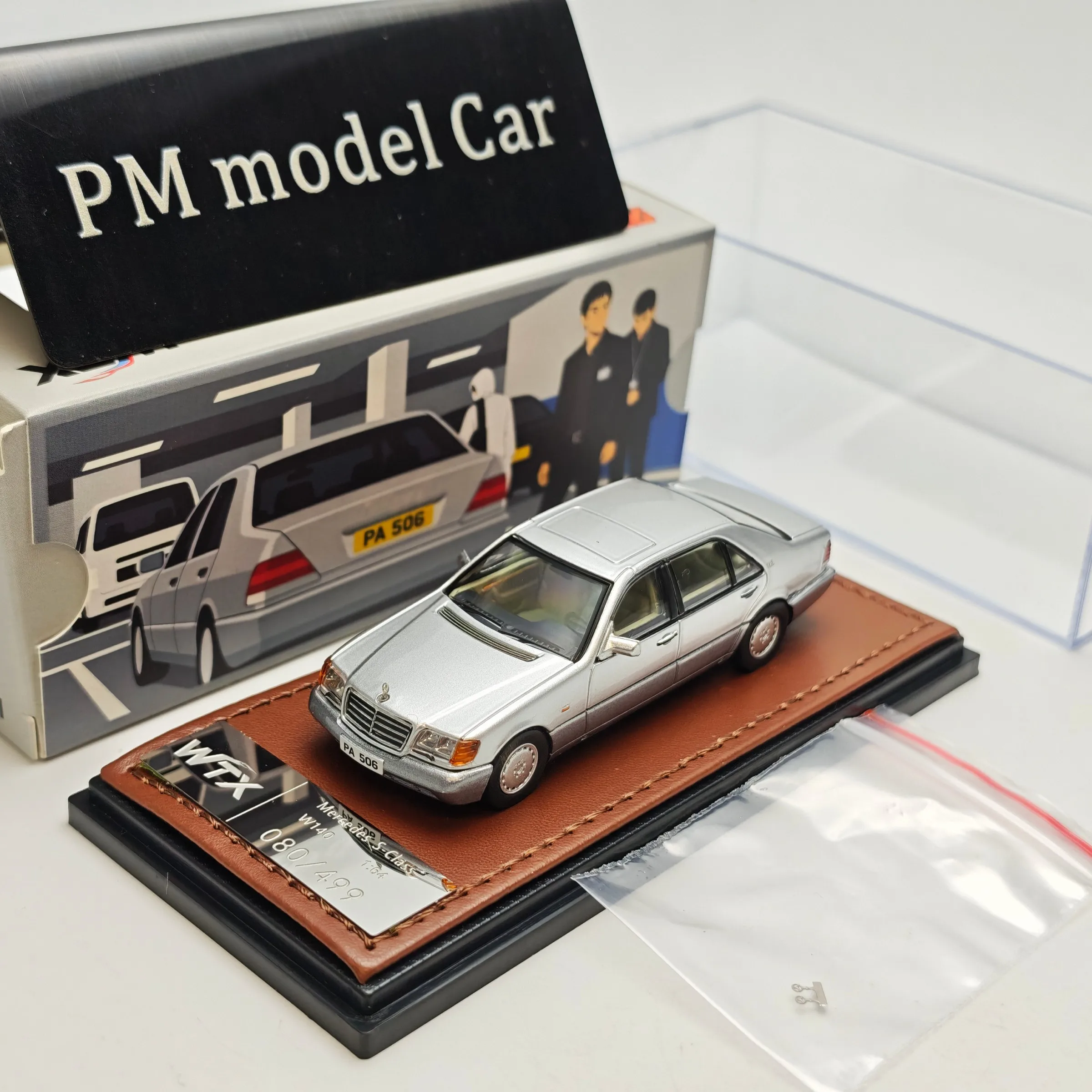 WTX APAxpo 1:64 Mercedes-Benz S-Class W140 Silver Expo Exclusive Alloy Diecast Model Car Collectible Gift