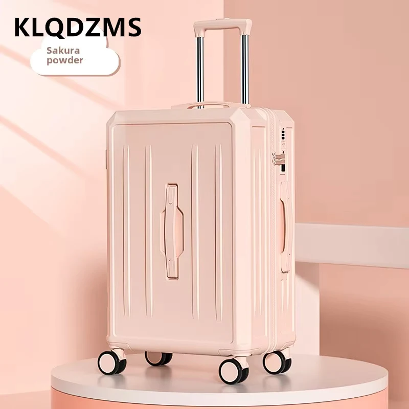 KLQDZMS-Valise d'embarquement multifonctionnelle de grande capacité, valise de cabine à roulettes, bagage de voyage à main, 20 po, 22 po, 24 po, 26 po, 28 po