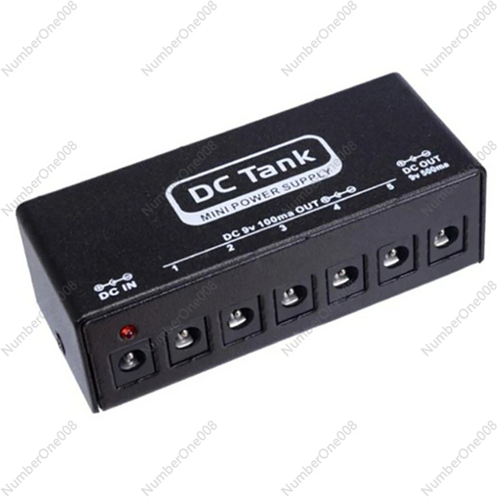 Mini Pedal Power Supply DC-Tank Guitar Effects Pedal 6 Isolated Output Power Short Circuit /Over Current Protection